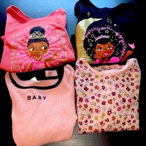 2T Girl Long Sleeve Shirts 🩷